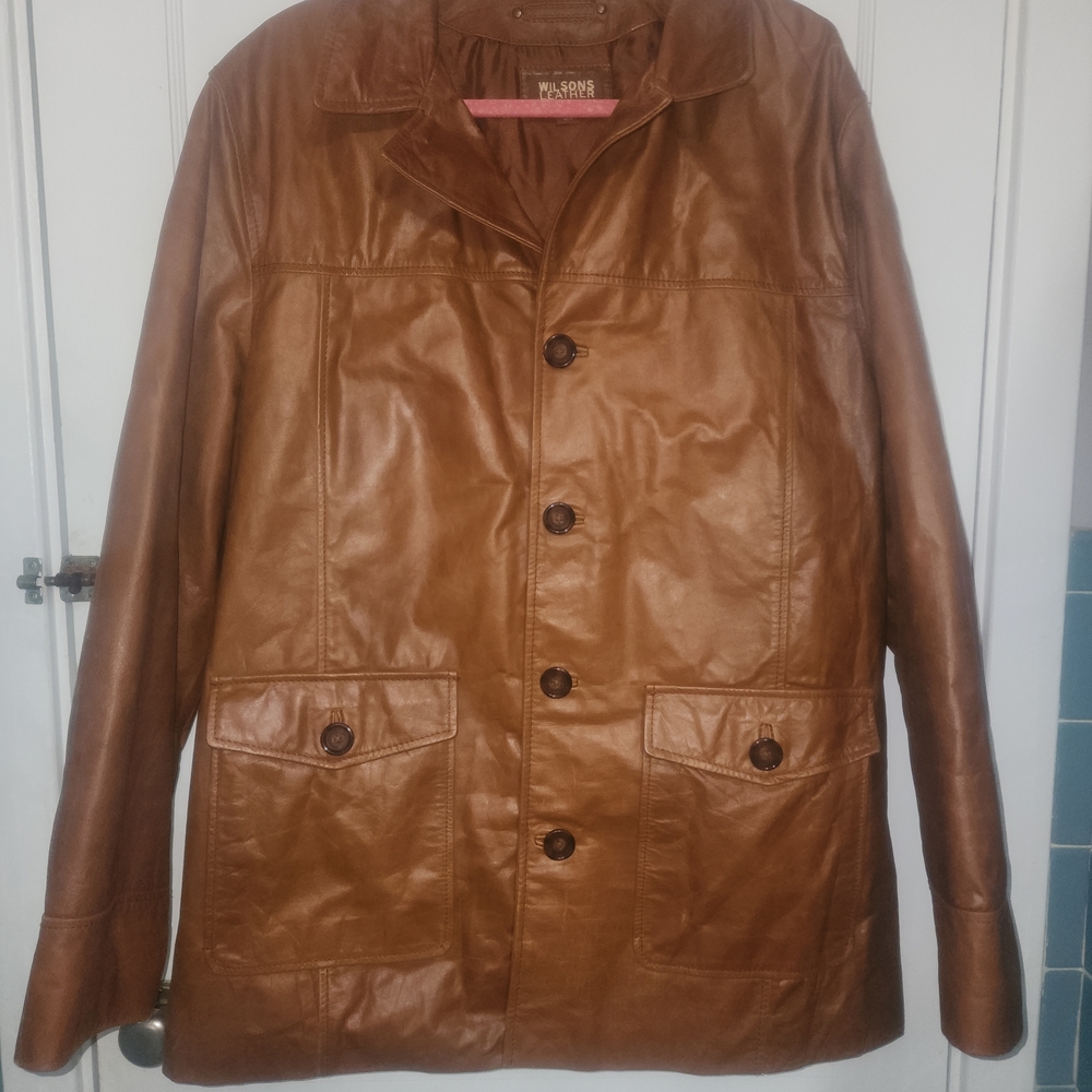 Wilsons Leather Brown Jacket/Coat Size XL MEN OR WOMENS